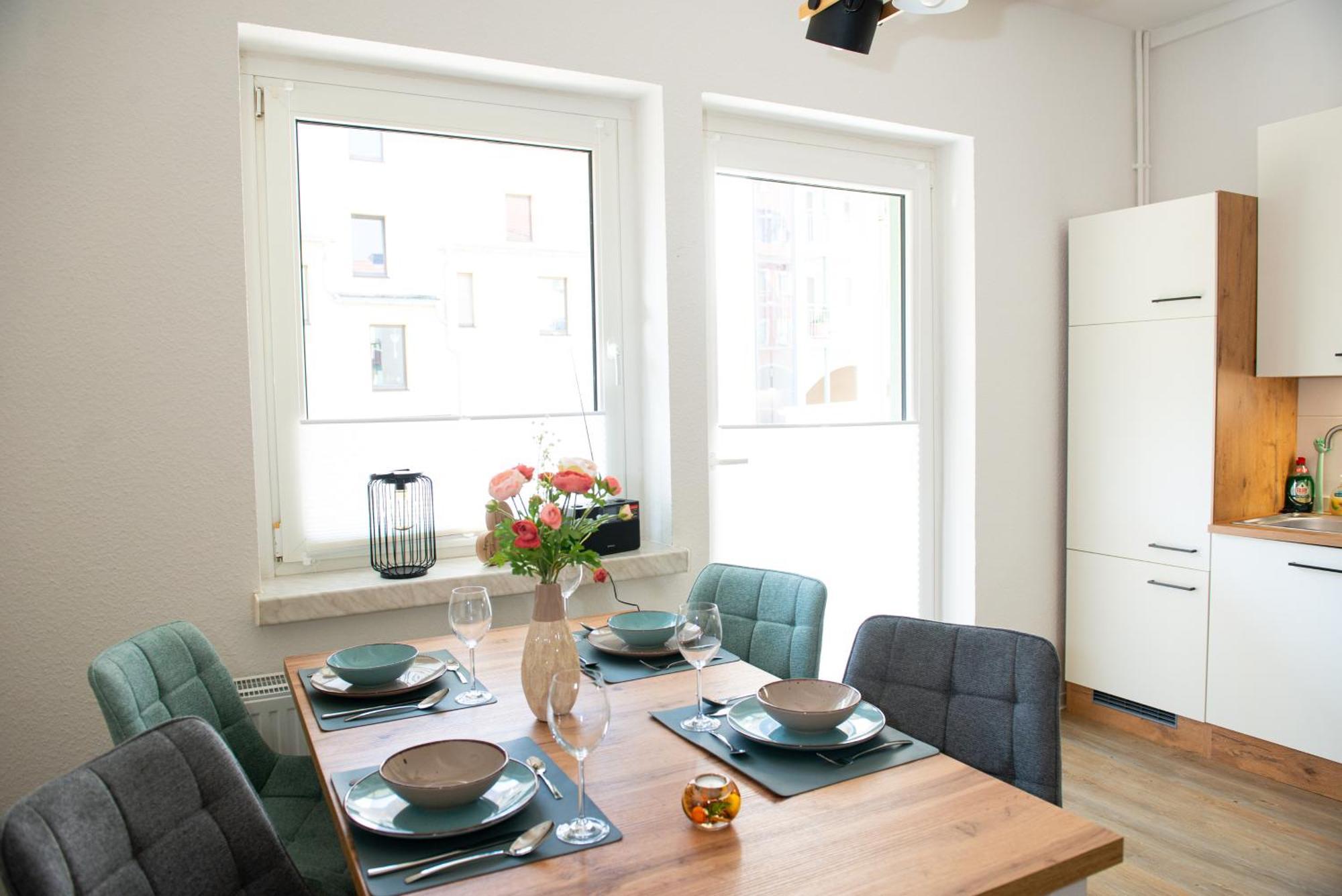 Savor Appartement 5 Personen 2 Schlafzimmer Babybett Netflix Balkon Zentrum Баутцен Экстерьер фото