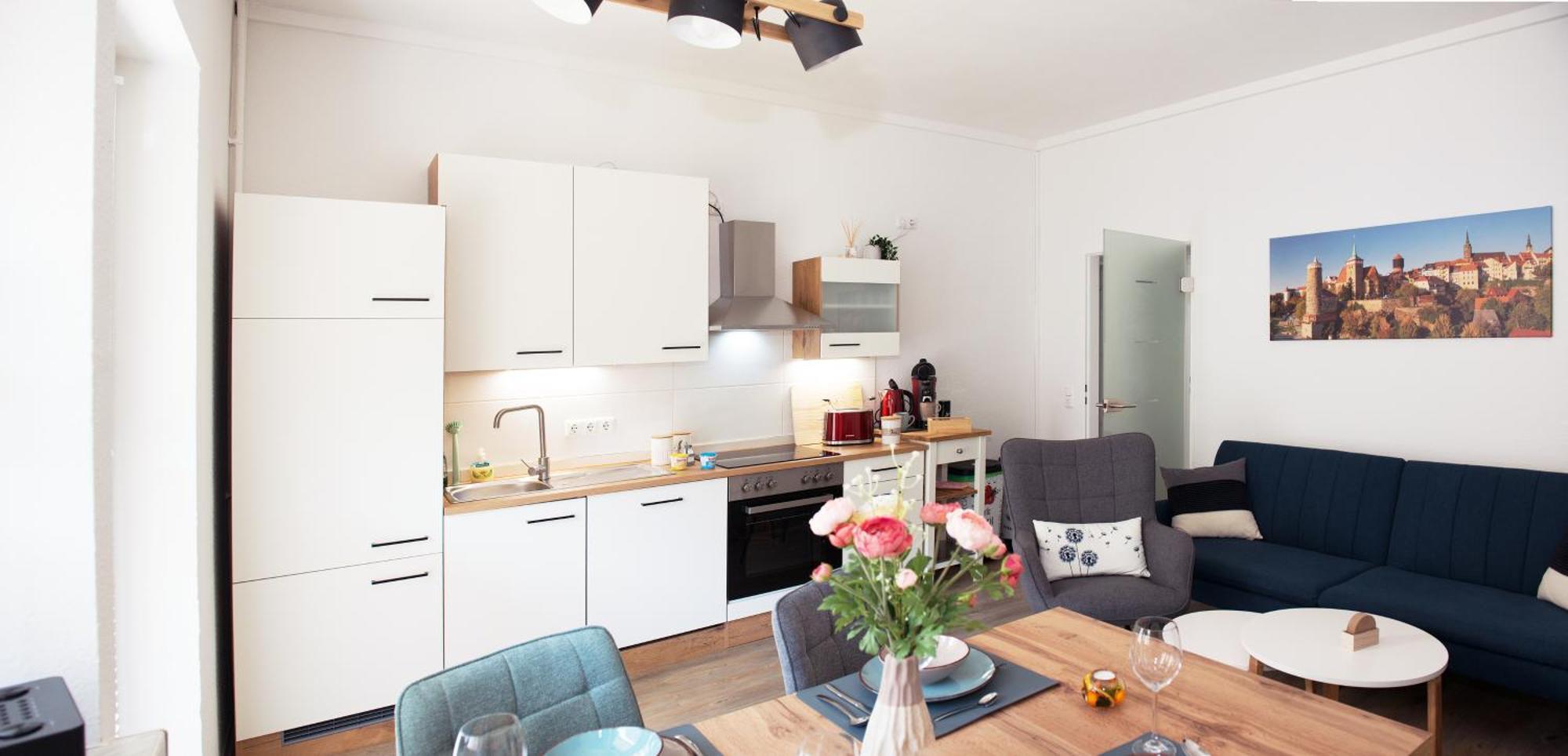 Savor Appartement 5 Personen 2 Schlafzimmer Babybett Netflix Balkon Zentrum Баутцен Экстерьер фото